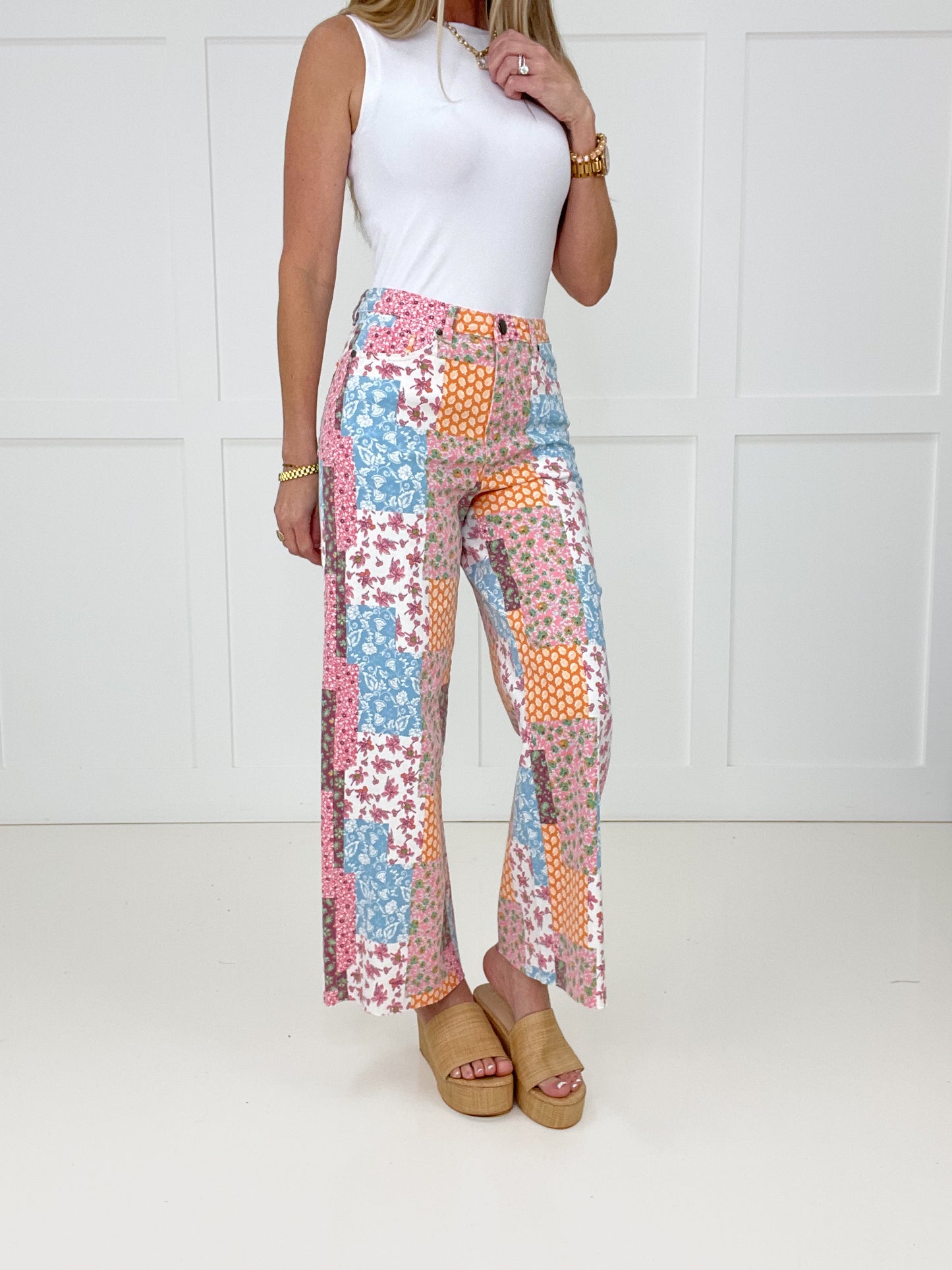Patchwork Petal Jeans