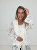 Ivory Long Lace Cardigan