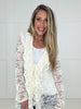 Ivory Long Lace Cardigan