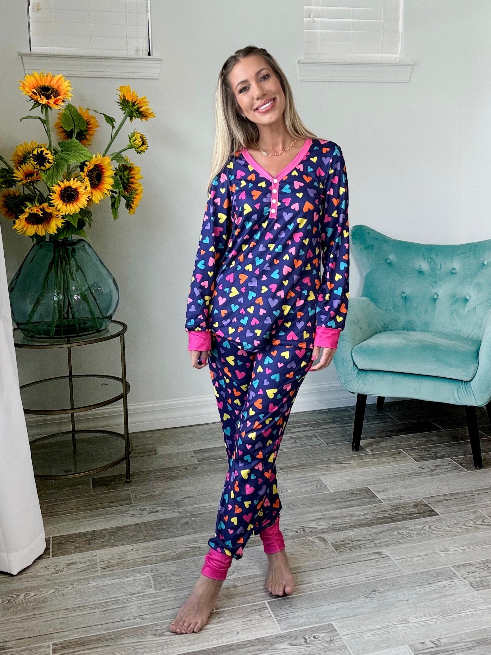 Shirley & Stone Adore Me Pajama Collection-220 Lounge wear/Pajamas- Simply Simpson's Boutique is a Women's Online Fashion Boutique Located in Jupiter, Florida