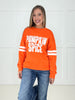 Pumpkin Spice Varsity Pullover