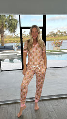 Preorder Shirley & Stone Highland Cow Pajama Collection-220 Lounge wear/Pajamas- Simply Simpson's Boutique is a Women's Online Fashion Boutique Located in Jupiter, Florida