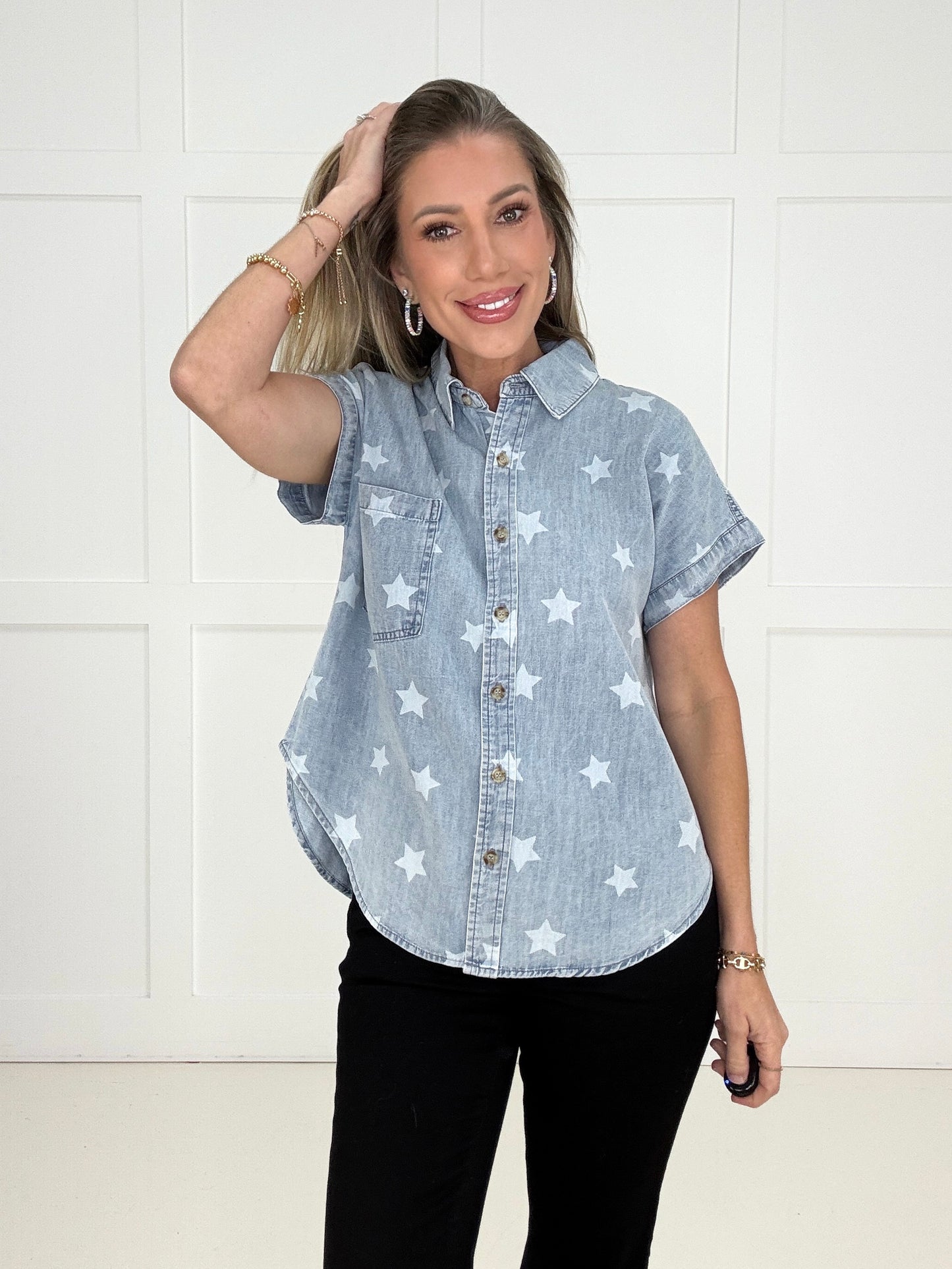 Starstruck Chambray Button-Up