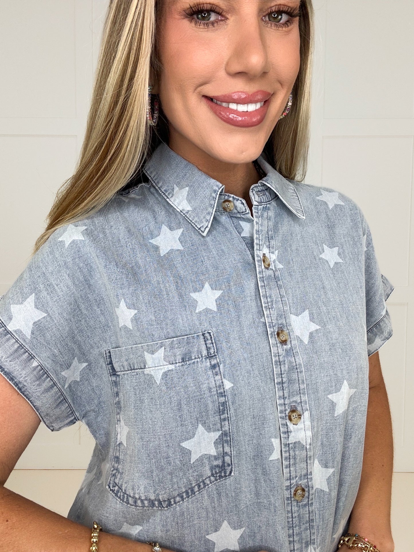 Starstruck Chambray Button-Up