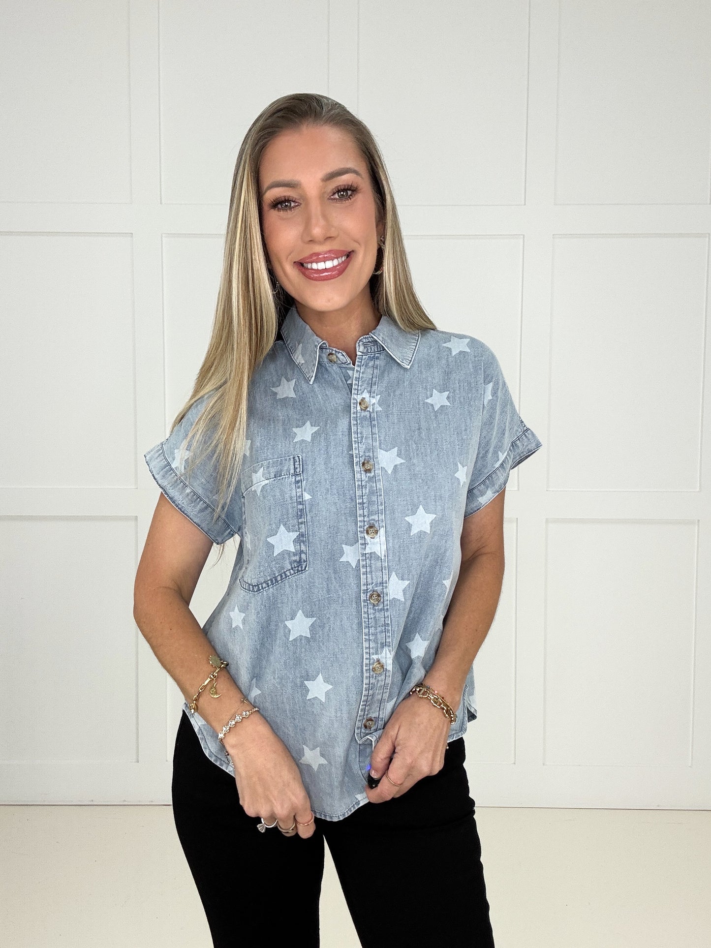 Starstruck Chambray Button-Up