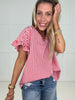 Picnic Perfect Gingham Top-100 Short Sleeves- Simply Simpson's Boutique is a Women's Online Fashion Boutique Located in Jupiter, Florida