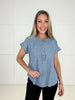 Blue Skies Chambray Pinstripe Top