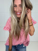 Picnic Perfect Gingham Top-100 Short Sleeves- Simply Simpson's Boutique is a Women's Online Fashion Boutique Located in Jupiter, Florida