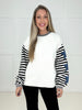 Starry Side Stripe Sweater