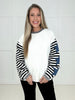 Starry Side Stripe Sweater