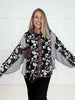 Pol Mixed Print Floral Button Down Top