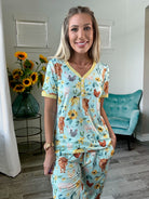 Shirley & Stone Animal Pajamas-220 Lounge wear/Pajamas- Simply Simpson's Boutique is a Women's Online Fashion Boutique Located in Jupiter, Florida