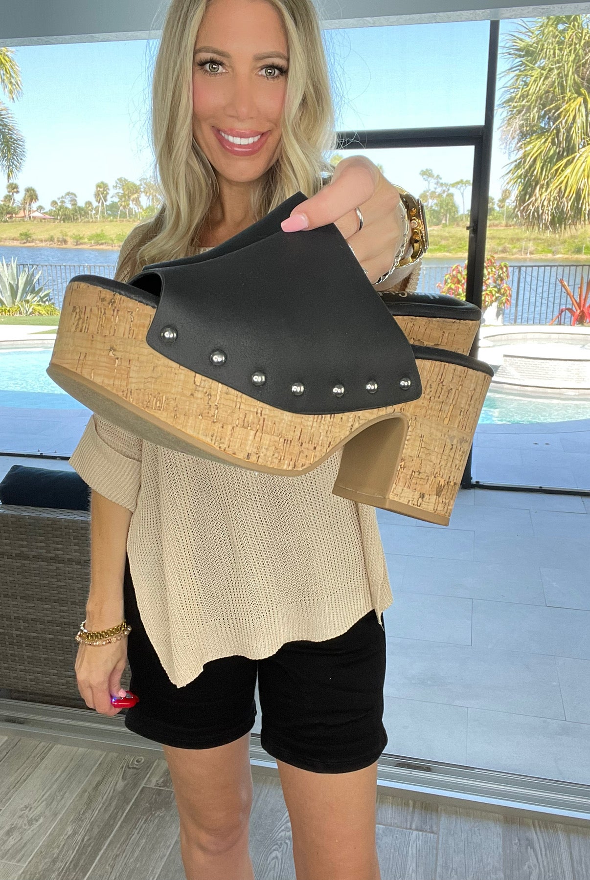 Corkys Bada Bing Black Platform Sandals-260 Shoes- Simply Simpson's Boutique is a Women's Online Fashion Boutique Located in Jupiter, Florida