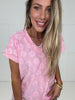 Flower Power V Neck Tee