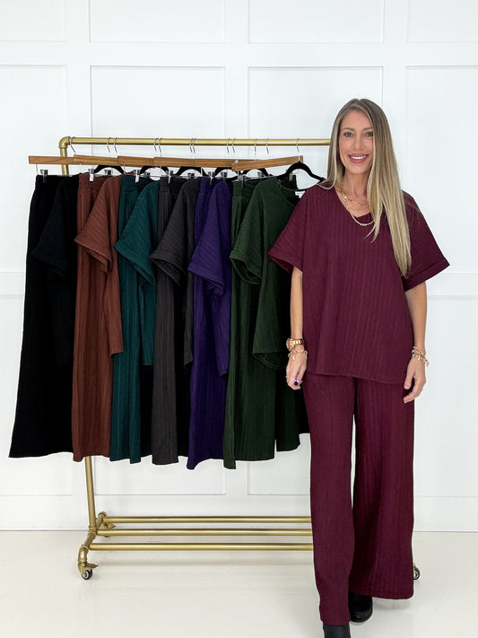 Dear Scarlett After Sunset Lounge Set-220 Lounge wear/Pajamas- Simply Simpson's Boutique is a Women's Online Fashion Boutique Located in Jupiter, Florida