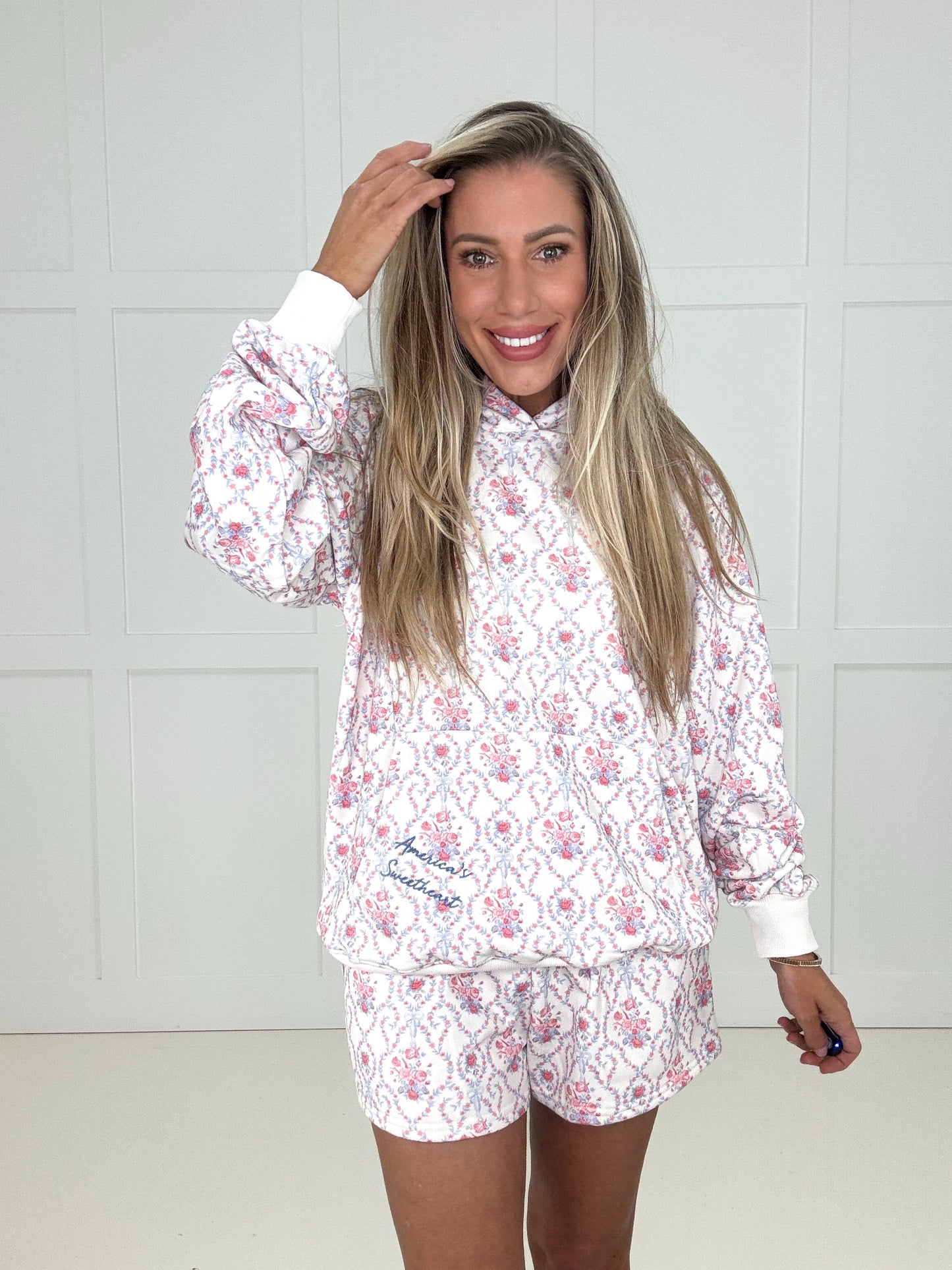 America's Sweetheart Floral Sweatshirt-160 Sweatshirts- Simply Simpson's Boutique is a Women's Online Fashion Boutique Located in Jupiter, Florida