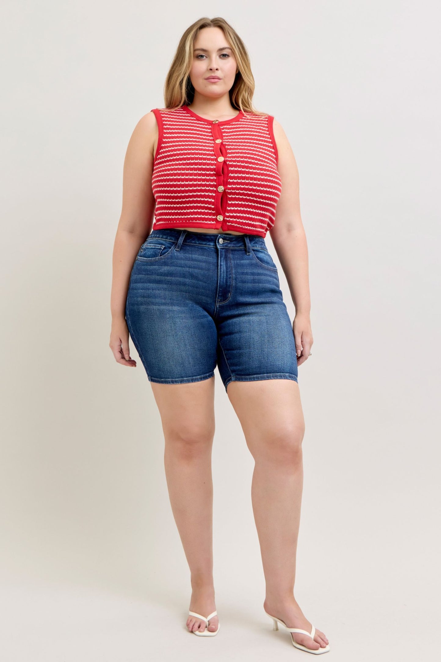 Judy Blue Midnight Sculpt Bermuda Shorts-190 Skirts/Shorts- Simply Simpson's Boutique is a Women's Online Fashion Boutique Located in Jupiter, Florida