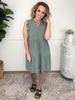 Dear Scarlett Tiered Flutter Sleeve Dress-240 Dresses- Simply Simpson's Boutique is a Women's Online Fashion Boutique Located in Jupiter, Florida