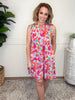 Dear Scarlett Vibrant Vibes Tiered Flutter Sleeve Dress-240 Dresses- Simply Simpson's Boutique is a Women's Online Fashion Boutique Located in Jupiter, Florida