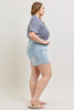 Judy Blue Flip Side Button Fly Shorts-190 Skirts/Shorts- Simply Simpson's Boutique is a Women's Online Fashion Boutique Located in Jupiter, Florida
