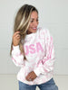 Floral USA Patch Sweatshirt-160 Sweatshirts- Simply Simpson's Boutique is a Women's Online Fashion Boutique Located in Jupiter, Florida