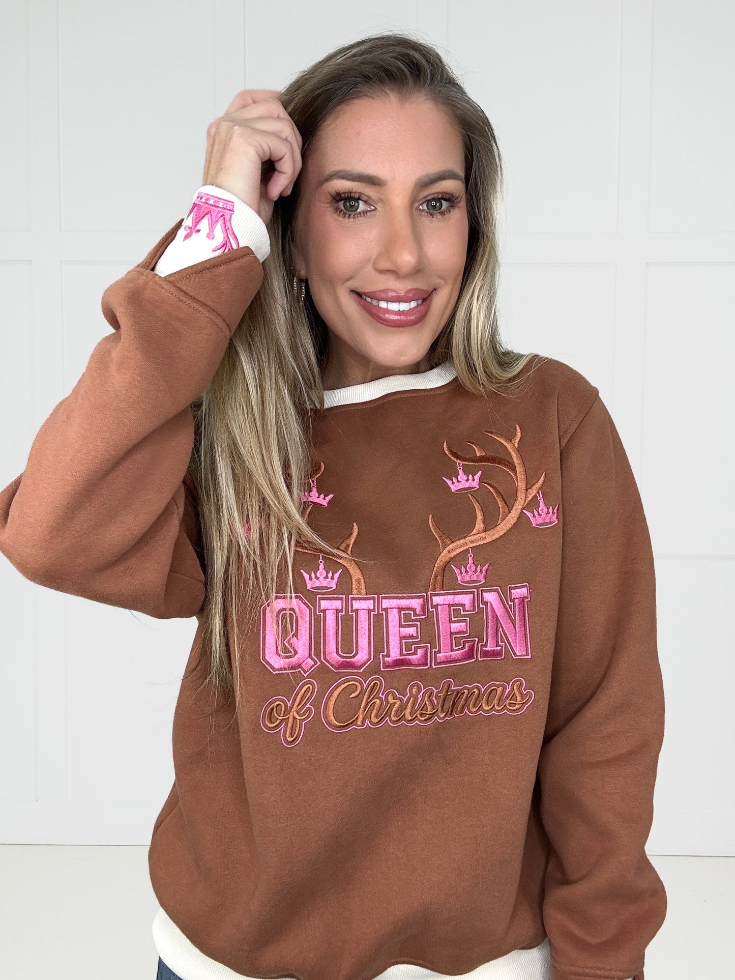 Preorder Jady K Queen of Christmas Sweatshirt-160 Sweatshirts- Simply Simpson's Boutique is a Women's Online Fashion Boutique Located in Jupiter, Florida