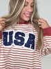 Stripe USA Patches Sweatshirt-160 Sweatshirts- Simply Simpson's Boutique is a Women's Online Fashion Boutique Located in Jupiter, Florida