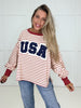 Stripe USA Patches Sweatshirt-160 Sweatshirts- Simply Simpson's Boutique is a Women's Online Fashion Boutique Located in Jupiter, Florida