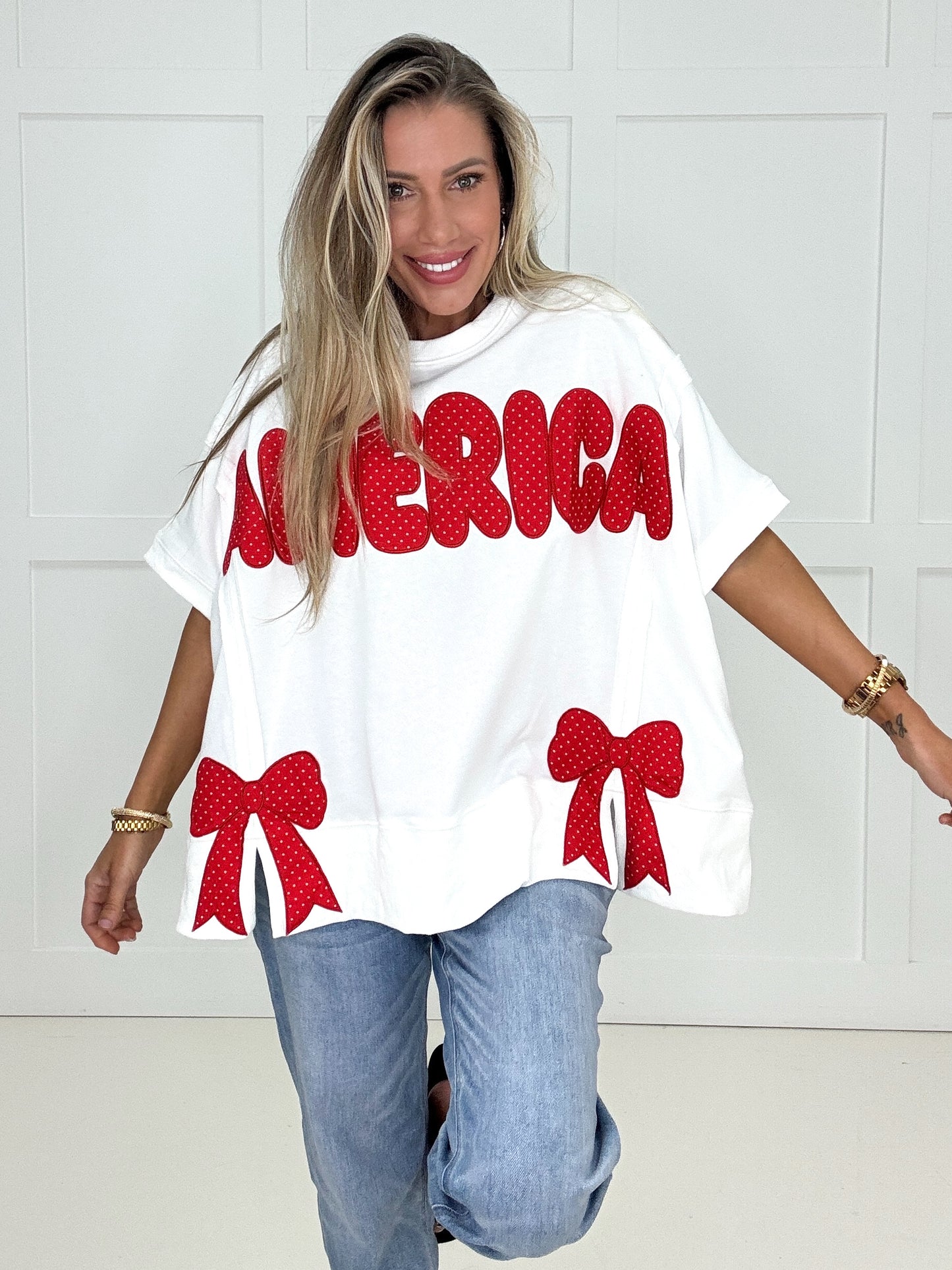 All American Cutie Top-160 Sweatshirts- Simply Simpson's Boutique is a Women's Online Fashion Boutique Located in Jupiter, Florida