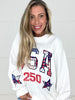 USA & Star Patchwork Sweatshirt-160 Sweatshirts- Simply Simpson's Boutique is a Women's Online Fashion Boutique Located in Jupiter, Florida