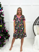 Preorder Shirley & Stone Holiday Pajama Dresses (2024)-220 Lounge wear/Pajamas- Simply Simpson's Boutique is a Women's Online Fashion Boutique Located in Jupiter, Florida