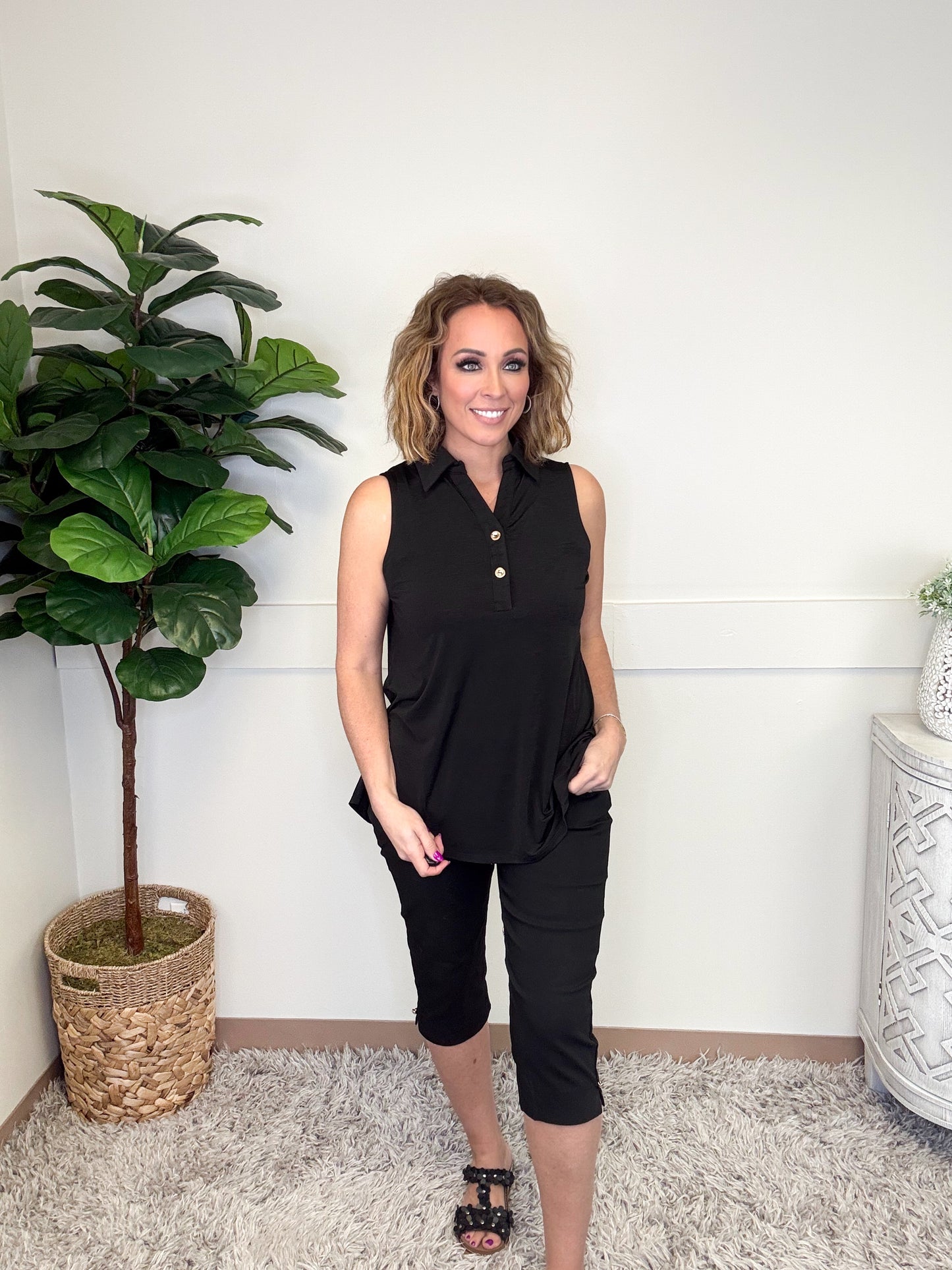 Dear Scarlett Sea Spray Tank-120 Sleeveless- Simply Simpson's Boutique is a Women's Online Fashion Boutique Located in Jupiter, Florida