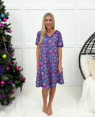 Preorder Shirley & Stone Holiday Pajama Dresses (2024)-220 Lounge wear/Pajamas- Simply Simpson's Boutique is a Women's Online Fashion Boutique Located in Jupiter, Florida