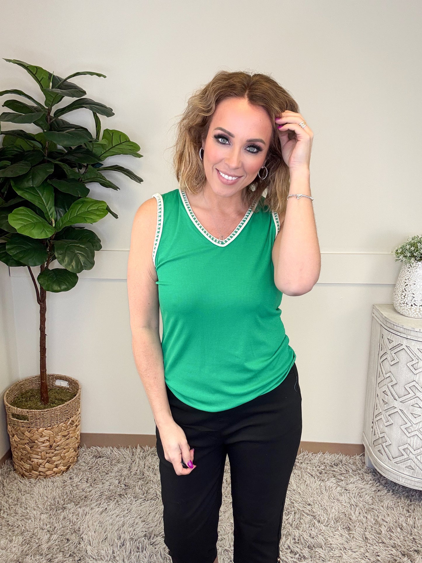 Dear Scarlett Whisper Tank-120 Sleeveless- Simply Simpson's Boutique is a Women's Online Fashion Boutique Located in Jupiter, Florida