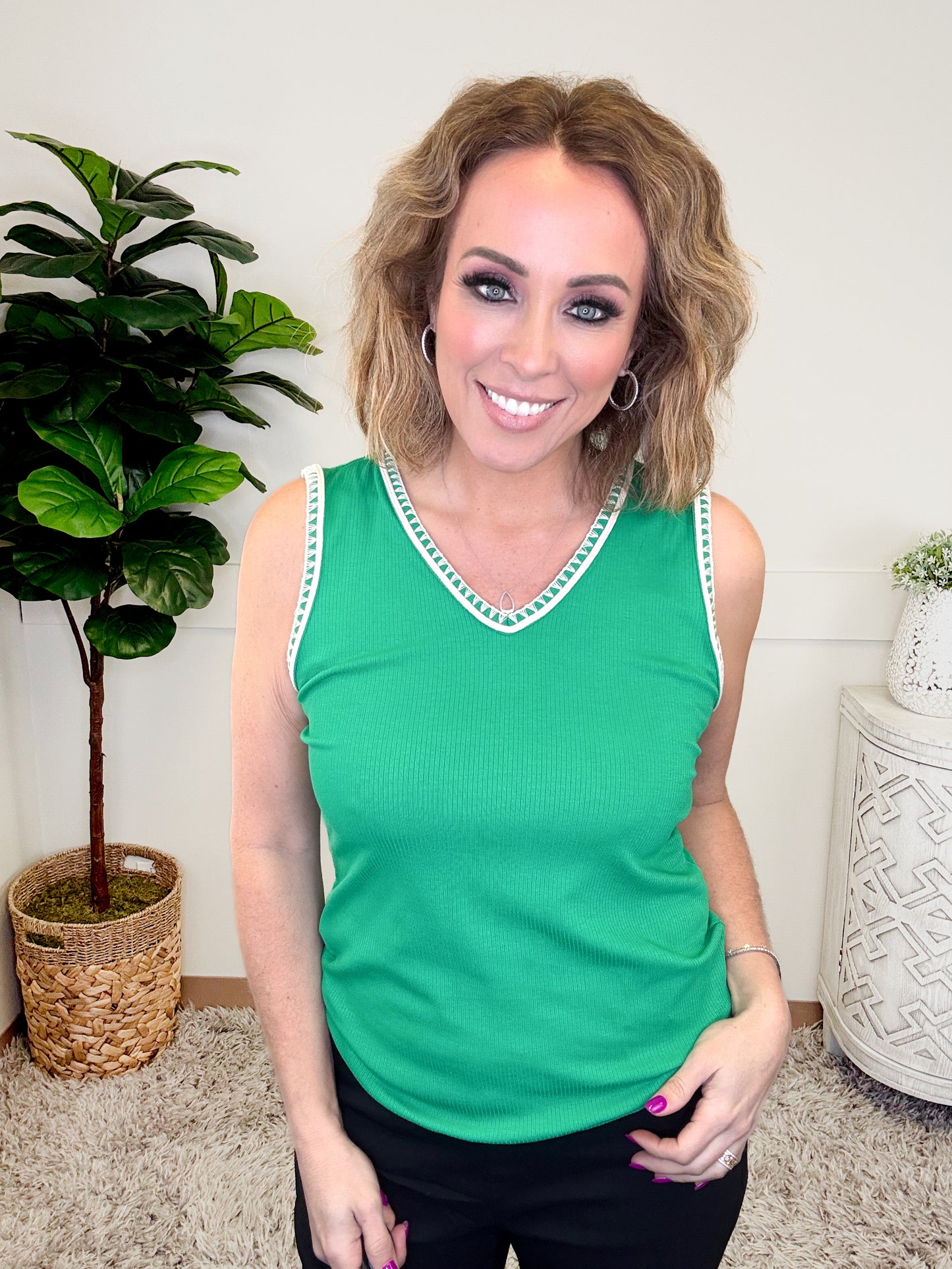 Dear Scarlett Whisper Tank-120 Sleeveless- Simply Simpson's Boutique is a Women's Online Fashion Boutique Located in Jupiter, Florida