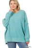 Brushed Melange Drop Shoulder Oversized Sweater-150 Sweaters- Simply Simpson's Boutique is a Women's Online Fashion Boutique Located in Jupiter, Florida