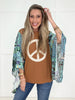 Peace & Patchwork Top-110 Long Sleeves- Simply Simpson's Boutique is a Women's Online Fashion Boutique Located in Jupiter, Florida