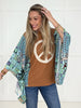 Peace & Patchwork Top-110 Long Sleeves- Simply Simpson's Boutique is a Women's Online Fashion Boutique Located in Jupiter, Florida
