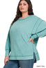 Brushed Melange Hacci Oversized Sweater-150 Sweaters- Simply Simpson's Boutique is a Women's Online Fashion Boutique Located in Jupiter, Florida