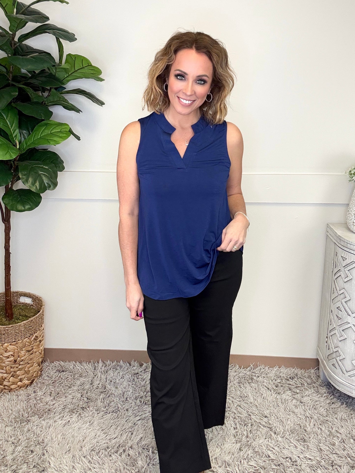 Dear Scarlett Sleeveless Lizzy-120 Sleeveless- Simply Simpson's Boutique is a Women's Online Fashion Boutique Located in Jupiter, Florida