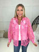 Lilly Lace Button Down Top-100 Short Sleeves- Simply Simpson's Boutique is a Women's Online Fashion Boutique Located in Jupiter, Florida