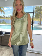 Rock Glam Tank Top-120 Sleeveless- Simply Simpson's Boutique is a Women's Online Fashion Boutique Located in Jupiter, Florida