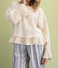 Cream Romance Lace Detail Top