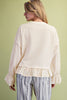Cream Romance Lace Detail Top
