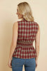 Cranberry Crush Peplum Top-120 Sleeveless- Simply Simpson's Boutique is a Women's Online Fashion Boutique Located in Jupiter, Florida