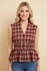 Cranberry Crush Peplum Top-120 Sleeveless- Simply Simpson's Boutique is a Women's Online Fashion Boutique Located in Jupiter, Florida