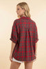 Red Collins Classic Plaid Top-100 Short Sleeves- Simply Simpson's Boutique is a Women's Online Fashion Boutique Located in Jupiter, Florida
