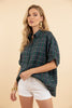 Green Collins Classic Plaid Top-100 Short Sleeves- Simply Simpson's Boutique is a Women's Online Fashion Boutique Located in Jupiter, Florida