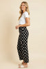 Black Dreamy Dots Pants-210 Other Bottoms- Simply Simpson's Boutique is a Women's Online Fashion Boutique Located in Jupiter, Florida