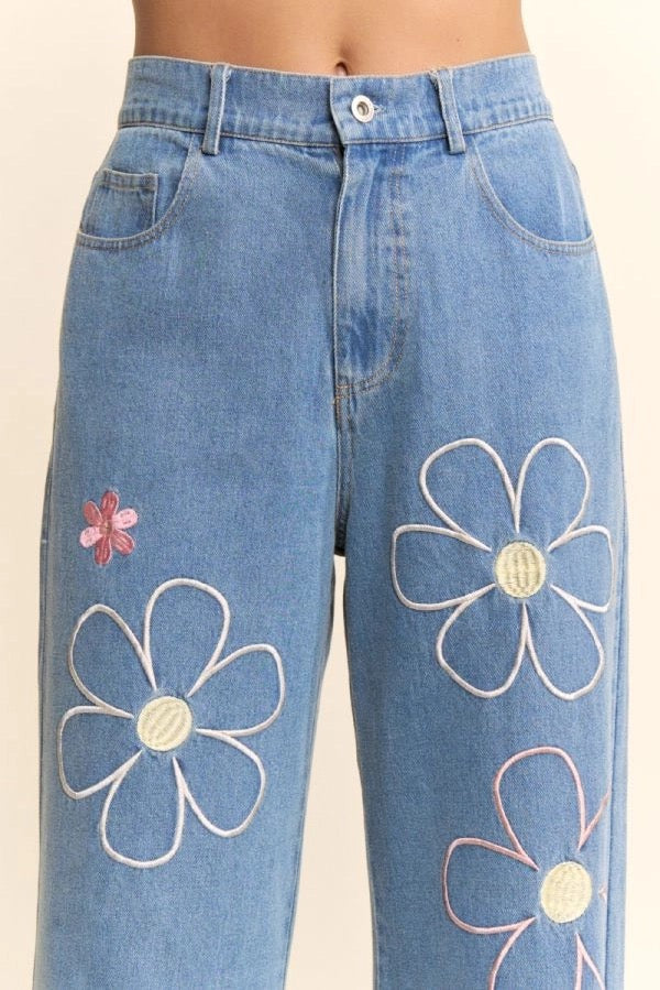 Blooming Belle Embroidered Jeans
